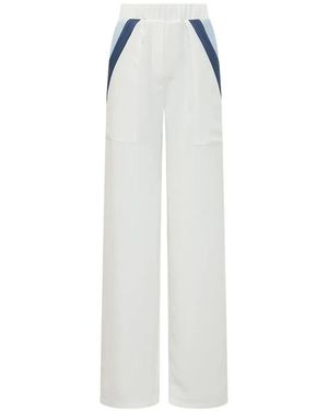 Mom's Pants Sporty Trousers - White