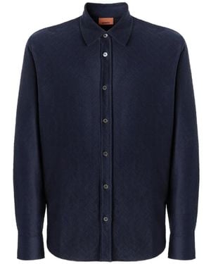 Missoni Zigzag-Pattern Shirt - Blue