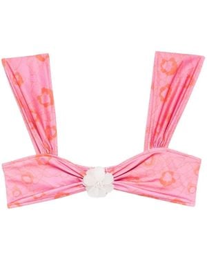 Roberta Einer X Kiss 'N Thrill Top Bikini Nikita A Fiori - Rosa
