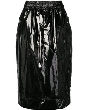 Kwaidan Editions Varnished Midi Skirt - Black