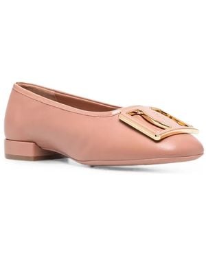 Ferragamo Flache Myrna Pumps Mit Schnalle - Pink