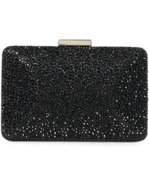 Twentyfourhaitch Niger Crystal-Embellished Clutch Bag - Black