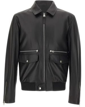 Mackage Jakari Flap Pocket Leather Jacket - Black
