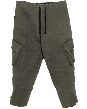 Yohji Yamamoto Striped Pants - Green