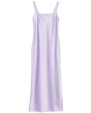Manuel Ritz Square-Neck Maxi Dress - Purple