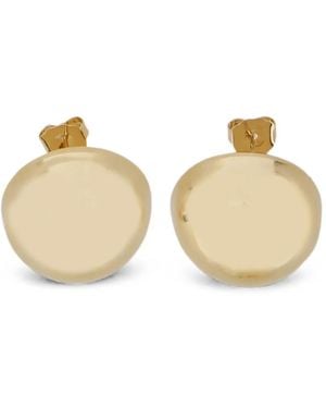 Semicouture Kaley Domed-Design Earrings - Natural