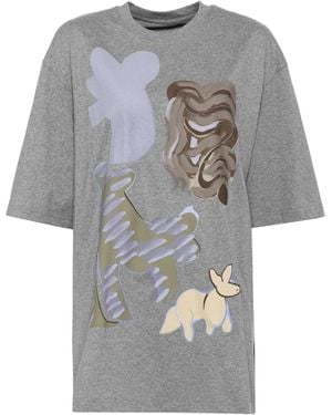 JNBY Graphic-Print T-Shirt - Grey