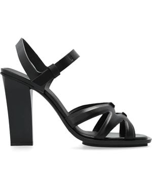 Max Mara 120Mm Double High Sandals - Black