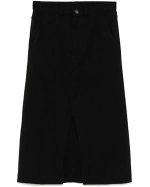 Chocoolate Logo-Embroidered Skirt - Black