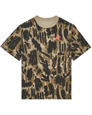 Malbon Golf Camouflage-Pattern T-Shirt - Grey