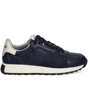 GANT Panelled Lace-Up Trainers - Blue