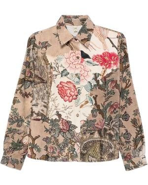 Yavi Floral-Print Shirt - Natural