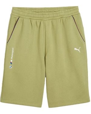 PUMA X Bmw M Motorsport Essentials+ Fleece Shorts - Green