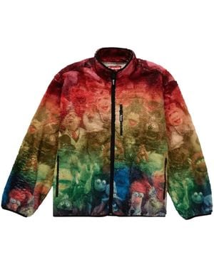 Supreme Muppets Fleece Jacket - Red
