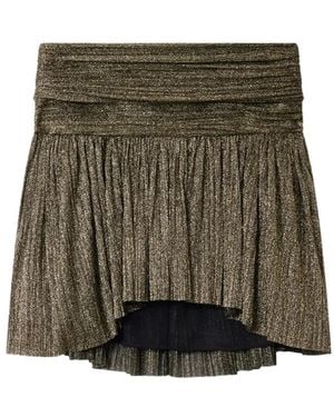 Isabel Marant Eloise Short Silk Skirt - Green