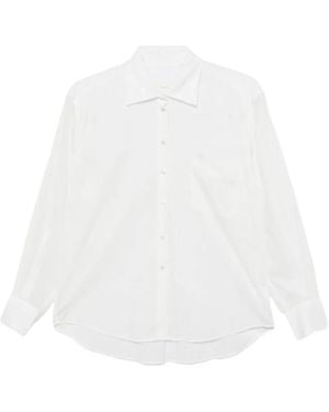 Xacus Chest-Pocket Button-Up Shirt - White