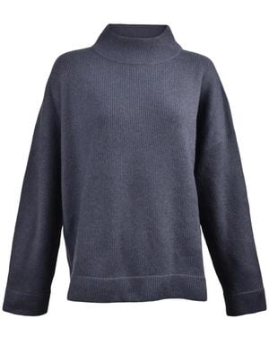 Brunello Cucinelli Sudadera Con Cuello Alzado - Azul