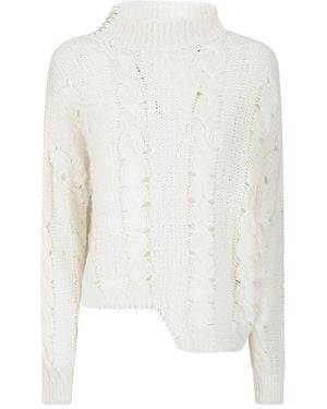 HANDMADE Cecile Cable-Knit Jumper - White
