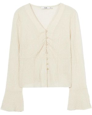 B+ AB Open-Knit Top - Natural