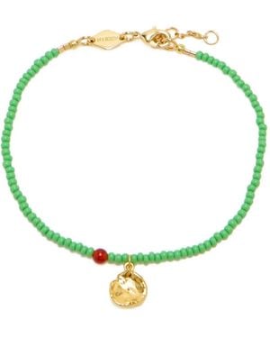 Anni Lu Pulsera De Cuentas Con Charms - Verde