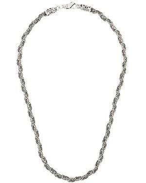 Emanuele Bicocchi Collar Con Diseño Trenzado - Azul