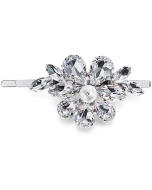 Simone Rocha Hellebore Flower Hair Clip - White