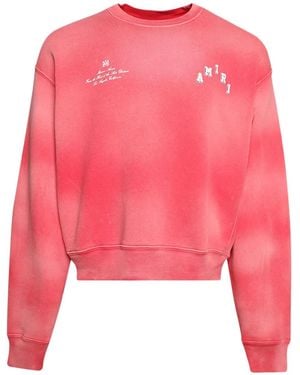 Amiri Vintage Collegiate Cotton Sweatshirt - Pink