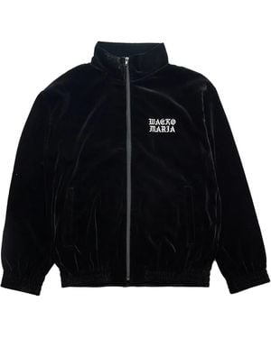 Wacko Maria Embroidered Velvet Track Jacket - Blue