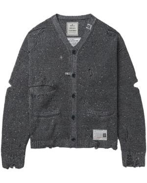 Maison Mihara Yasuhiro ダメージ カーディガン - グレー