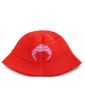Marine Serre Bob À Motif Lune - Red