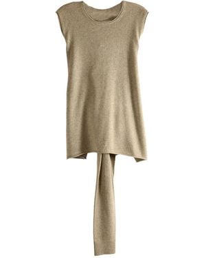 Uma Wang Tied Sleeveless Tank Top - Natural