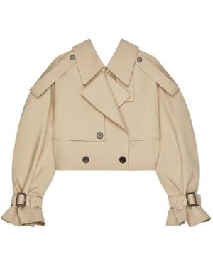 Givenchy Cropped Trench - Natural