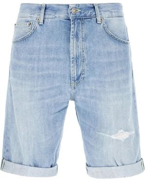 Dondup Rolled Cuffs Denim Shorts - Blue