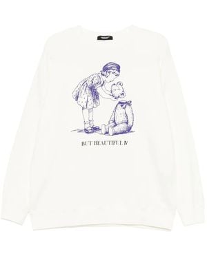 Undercover Graphic-Print Sweatshirt - White