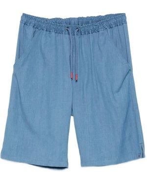 Kiton Drawstring Shorts - Blue