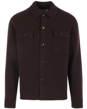Roberto Collina Button-Up Wool Cardigan - Black