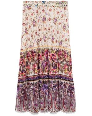 Pierre Louis Mascia Ceto Pleated Skirt - Red