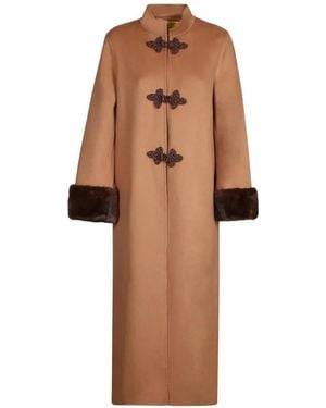 PHILIPPA 1970 Harriet Frog-Fastening Coat - Brown