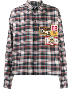 DSquared² Camicia Con Applicazione - Multicolore