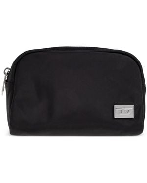 DIESEL Toilettas Met Logoplakkaat - Zwart