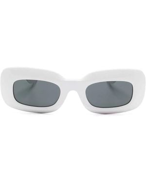 KHAITE 1966C Rectangle-Frame Sunglasses - Grey