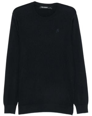 KARL LAGERFELD Crew-Neck Jumper - Black
