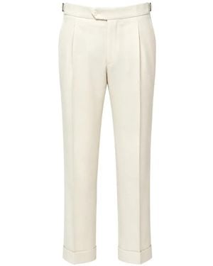 Franzese Collection Stefano De Martino Tailored Trousers - Natural
