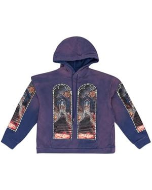 Who Decides War Graphic Hoodie - Blue