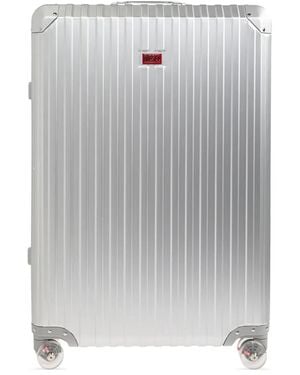 DIESEL Grooved Suitcase - Grey