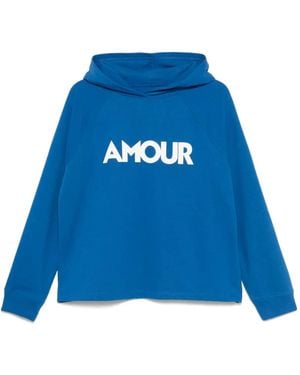 Juvia Cotton-Blend Hoodie - Blue