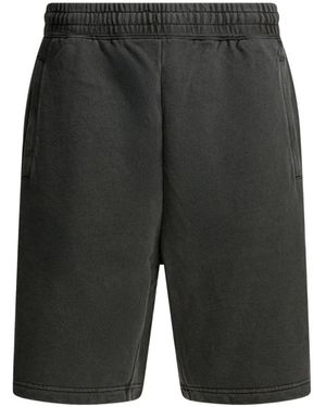Carhartt Logo-Patch Elasticated-Waist Shorts - Grey