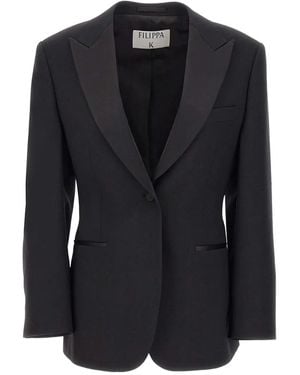 Filippa K Peaked-lapels Blazer - Black