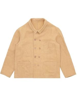 Fortela Garçon Double-Breasted Overshirt - Natural