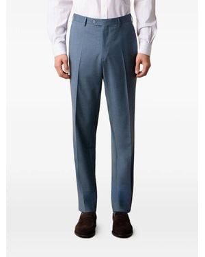 Brooks Brothers Wool Tailored Trousers - Blue